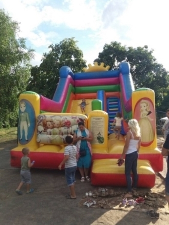 Гірка-батут «Супергерої»